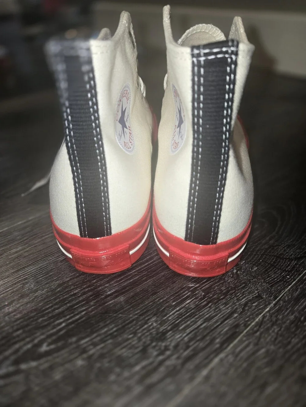 NWT Converse x Comme des Garcons PLAY Chuck 70 Hi: Men’s 8 / Women’s 10 - Picture 4 of 10